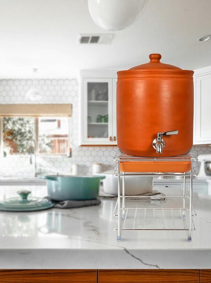 Heavy Steel Matka Stand with Free Tray