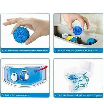 Toilet Cleaning Tablet-Toilet Deodorizer Bathroom Cleaner Tablet Pack of 5 & Get Extra 5 pack Free